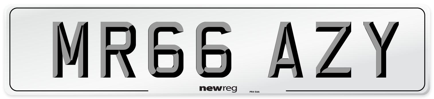 MR66 AZY Number Plate from New Reg